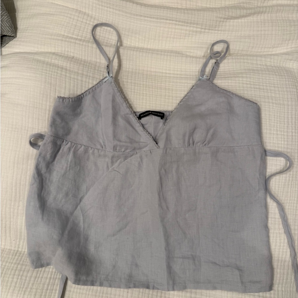 Brandy Melville Gray Spaghetti Strap Top